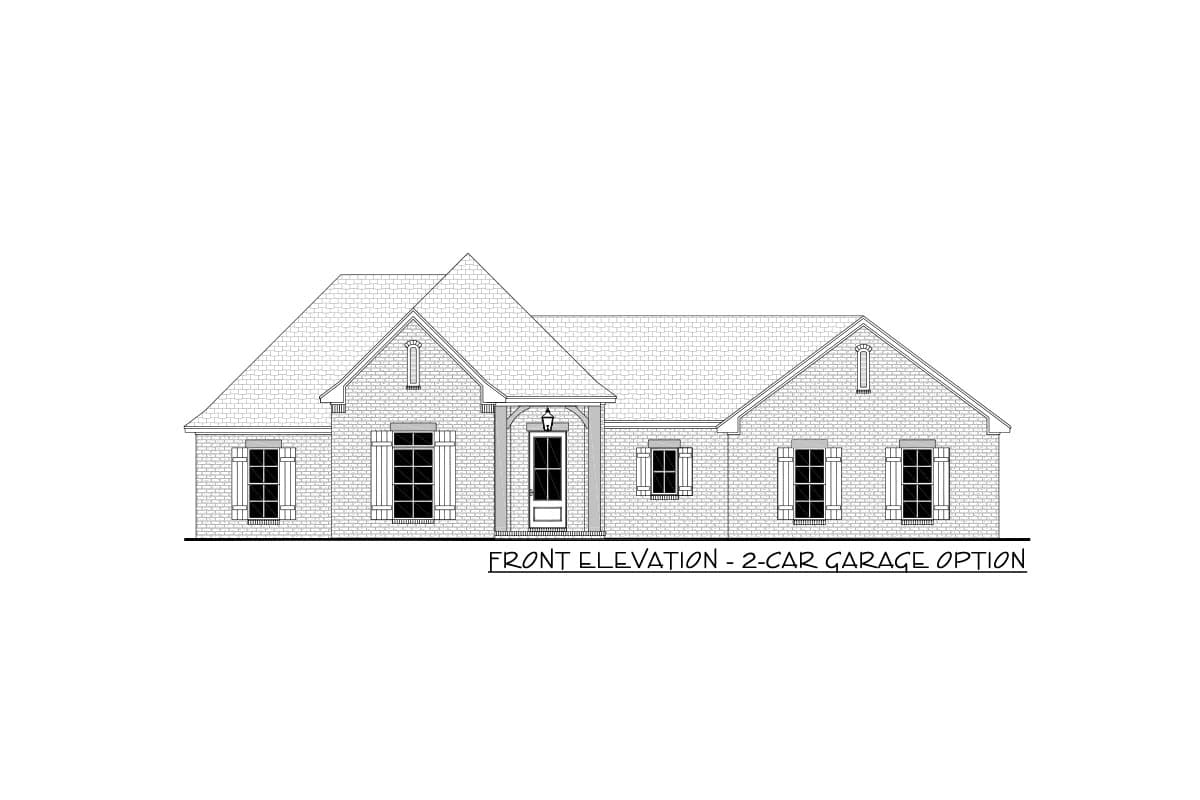 Plan 51791HZ: Contractor-Friendly 4-Bed House Plan with Open Layout - Image #21 - Acadian, Country, French Country, Louisiana-Style
