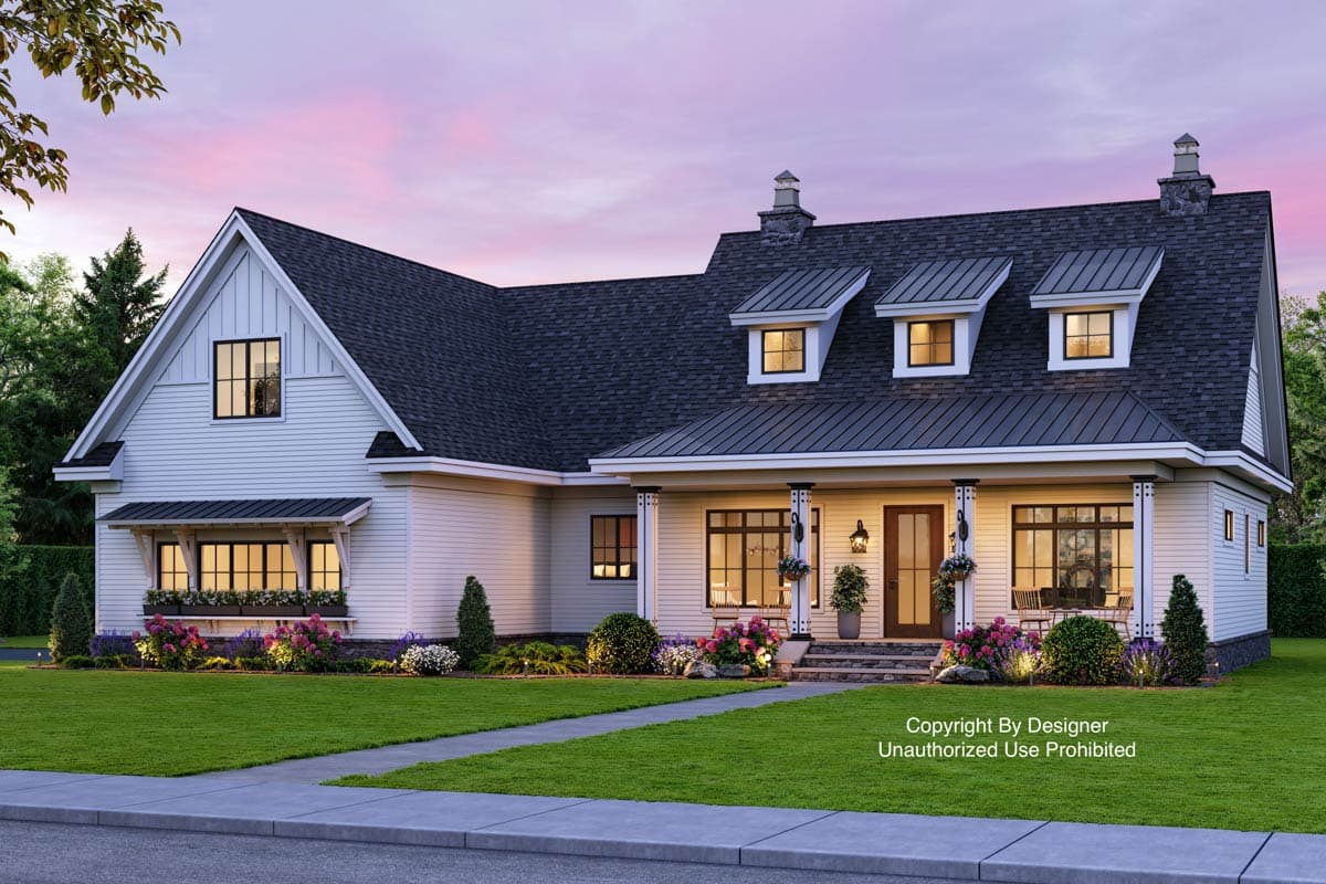 Plan 14673RK: Modern Farmhouse Plan with Open Concept Core Plus Bonus Room - 2332 Sq Ft - Image #39 - Cottage, Country, Farmhouse, Modern Farmhouse, New American, Southern, Traditional