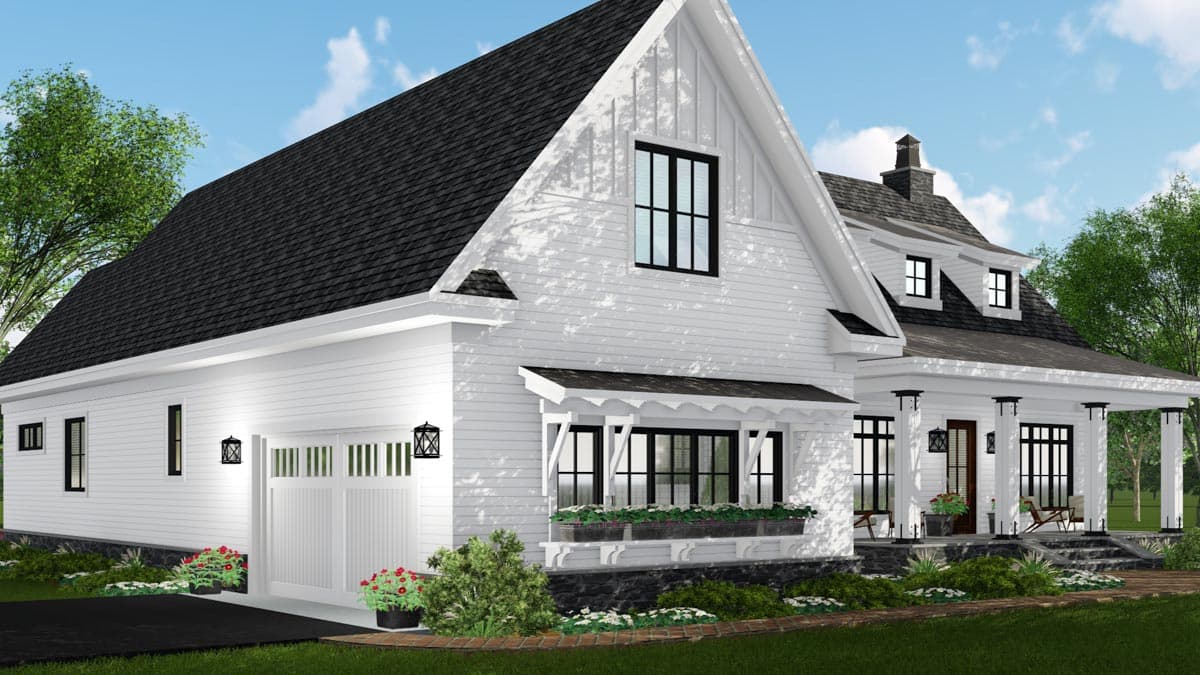 Plan 14673RK: Modern Farmhouse Plan with Open Concept Core Plus Bonus Room - 2332 Sq Ft - Image #42 - Cottage, Country, Farmhouse, Modern Farmhouse, New American, Southern, Traditional