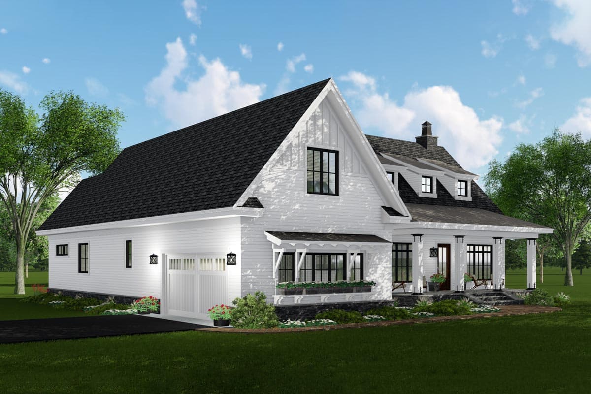 Plan 14673RK: Modern Farmhouse Plan with Open Concept Core Plus Bonus Room - 2332 Sq Ft - Image #41 - Cottage, Country, Farmhouse, Modern Farmhouse, New American, Southern, Traditional