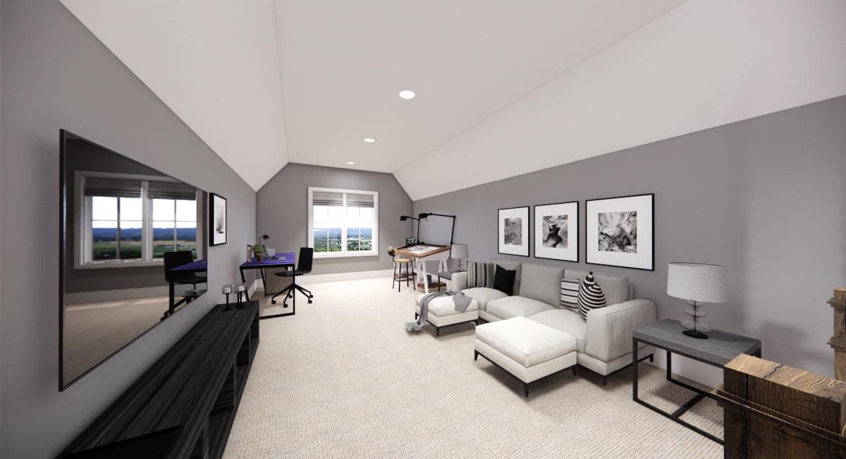 Plan 14673RK: Modern Farmhouse Plan with Open Concept Core Plus Bonus Room - 2332 Sq Ft - Image #33 - Cottage, Country, Farmhouse, Modern Farmhouse, New American, Southern, Traditional