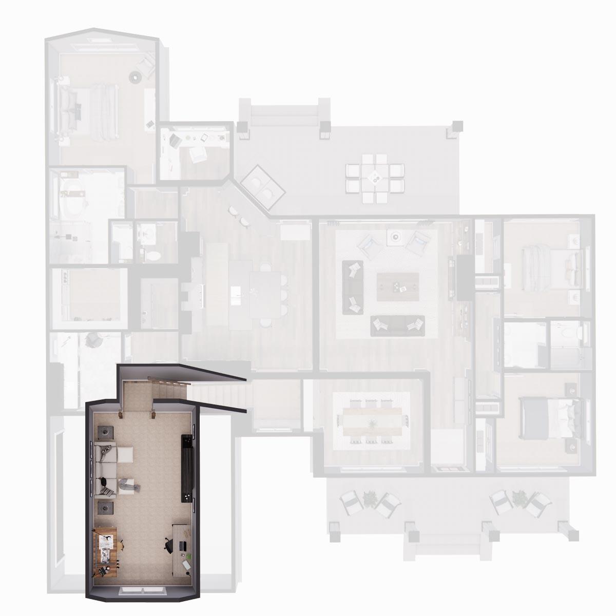 Plan 14673RK: Modern Farmhouse Plan with Open Concept Core Plus Bonus Room - 2332 Sq Ft - Image #36 - Cottage, Country, Farmhouse, Modern Farmhouse, New American, Southern, Traditional