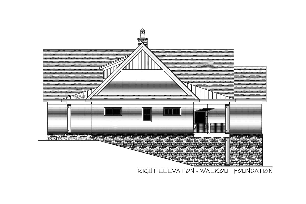 Plan 14673RK: Modern Farmhouse Plan with Open Concept Core Plus Bonus Room - 2332 Sq Ft - Image #37 - Cottage, Country, Farmhouse, Modern Farmhouse, New American, Southern, Traditional