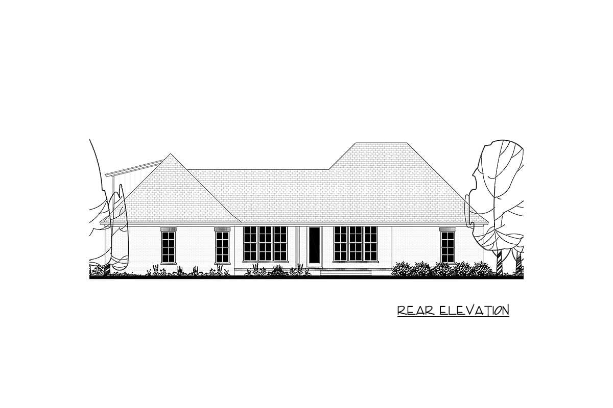 Plan 51793HZ: 4-Bed Country Craftsman House Plan with 2-Car Garage - 2373 Sq Ft - Image #62 - Country, Craftsman, Traditional