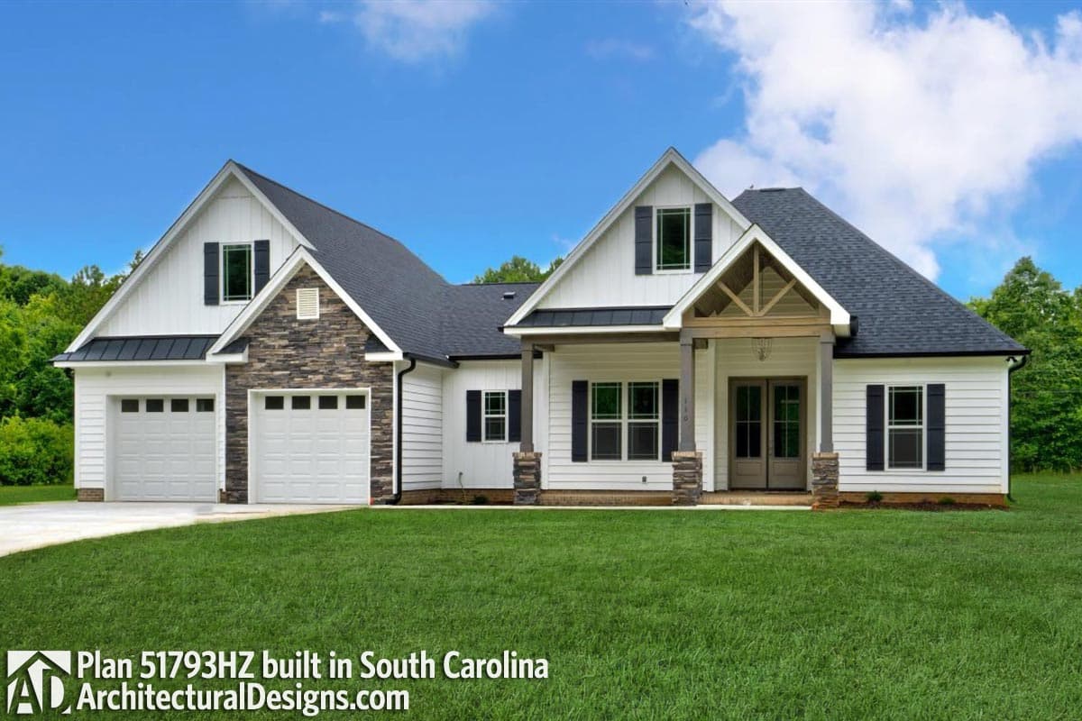 build gallery item - House Plan 51793HZ Comes to Life in Oklahoma