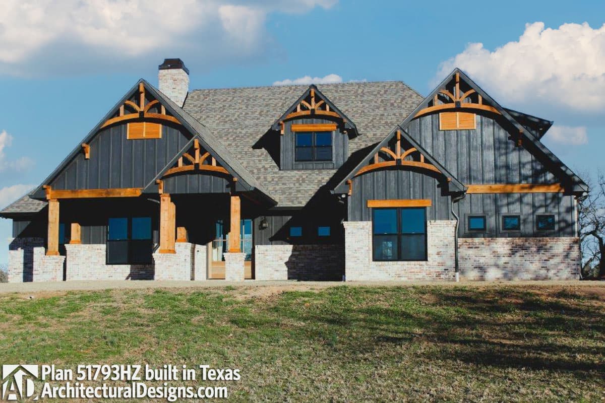 build gallery item - House Plan 51793HZ Comes to Life in Texas, Again!