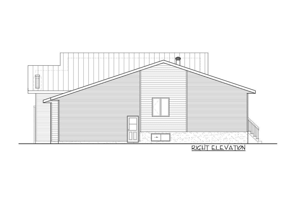 Plan 80913PM: Modern 3-Bed House Plan with 2-Car Garage - Image #5 - Contemporary, Modern, Northwest