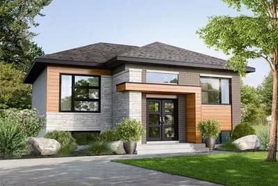 Fresh 2-Bed Modern Home Plan