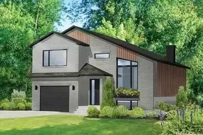 Modern 2-Bedroom House Plan with Open-Concept Floor Plan