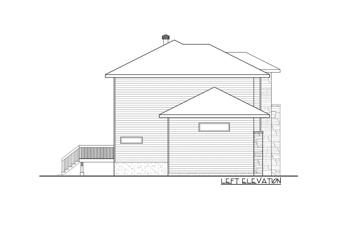 Plan 80917PM: Contemporary 3-Bedroom House Plan with 2-Car Garage - 1899 Sq Ft - Image #8 - Contemporary, Hill Country, Modern, Northwest