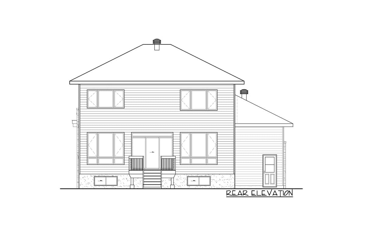 Plan 80917PM: Contemporary 3-Bedroom House Plan with 2-Car Garage - 1899 Sq Ft - Image #9 - Contemporary, Hill Country, Modern, Northwest