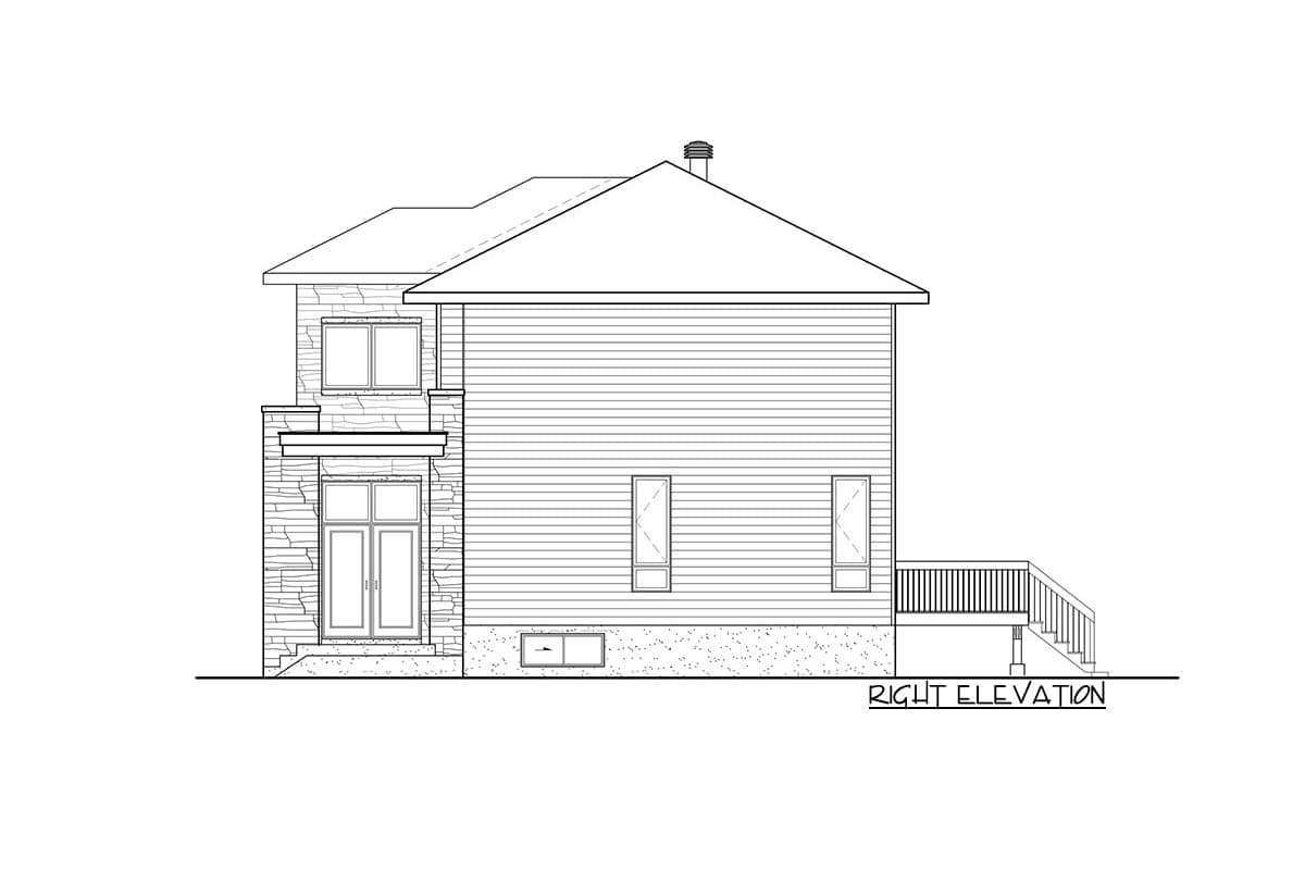 Plan 80917PM: Contemporary 3-Bedroom House Plan with 2-Car Garage - 1899 Sq Ft - Image #10 - Contemporary, Hill Country, Modern, Northwest