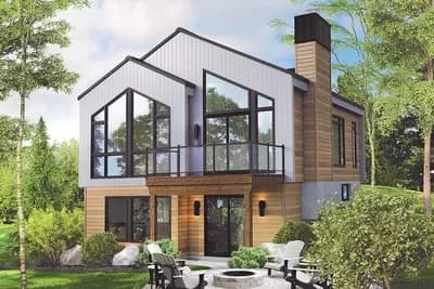 Beautiful 3-Bed Contemporary House Plan with First-Floor Master