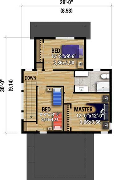 Plan 80923PM: Dramatic 3-Bed Modern House Plan  - Floor Plan - 2nd Floor - Contemporary, Modern, Mountain, Northwest, Vacation