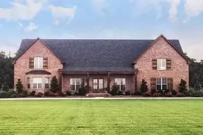 Southern House Plan with Brick Exterior and Optional Second Level Bonus Room