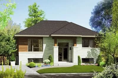 Modern 2-Bed House Plan with Open-Concept Layout