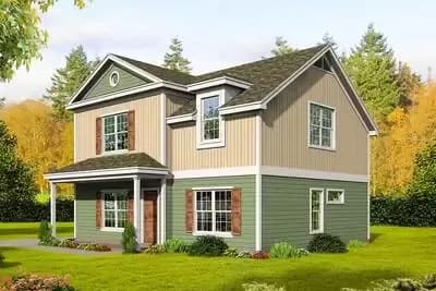 Endearing 3-Bed Traditional Home Plan with First-Floor Master