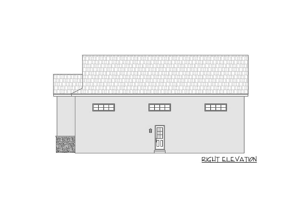 Plan 68564VR: Lift-Friendly RV Garage - Image #5 - Country, Ranch, Traditional