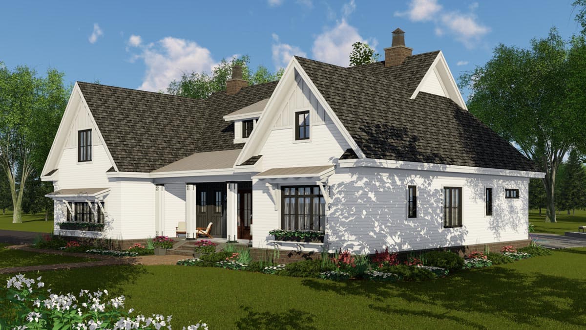 Plan 14674RK: 4-Bed New American Farmhouse Plan with Bonus Over Garage - Image #12 - Country, Craftsman, Farmhouse, Modern Farmhouse, New American, Traditional