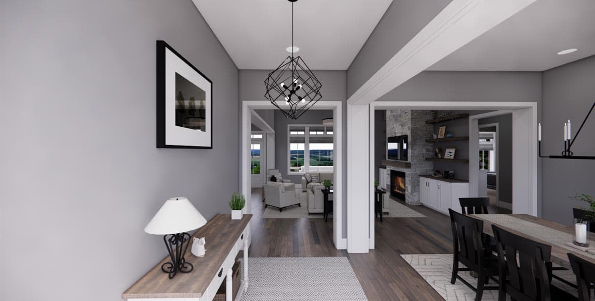 Plan 14674RK: 4-Bed New American Farmhouse Plan with Bonus Over Garage - Image #13 - Country, Craftsman, Farmhouse, Modern Farmhouse, New American, Traditional