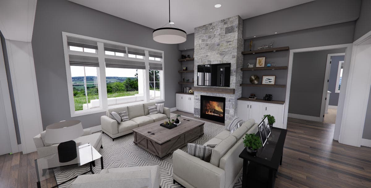 Plan 14674RK: 4-Bed New American Farmhouse Plan with Bonus Over Garage - Image #15 - Country, Craftsman, Farmhouse, Modern Farmhouse, New American, Traditional