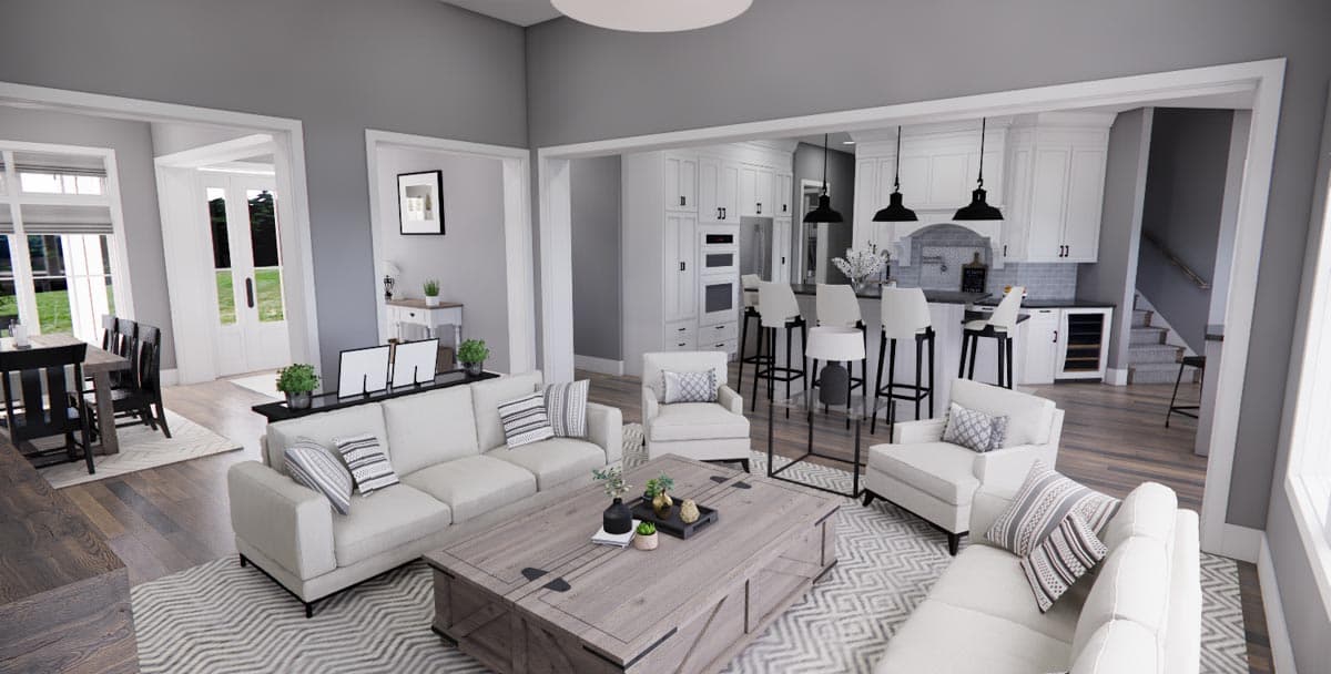 Plan 14674RK: 4-Bed New American Farmhouse Plan with Bonus Over Garage - Image #17 - Country, Craftsman, Farmhouse, Modern Farmhouse, New American, Traditional