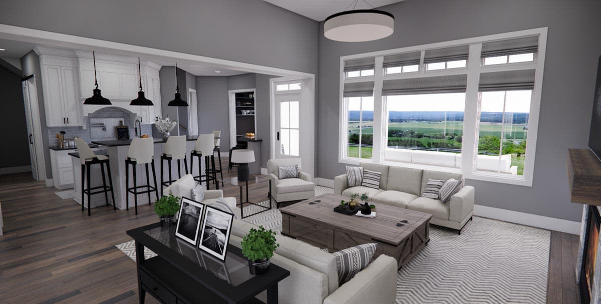 Plan 14674RK: 4-Bed New American Farmhouse Plan with Bonus Over Garage - Image #18 - Country, Craftsman, Farmhouse, Modern Farmhouse, New American, Traditional