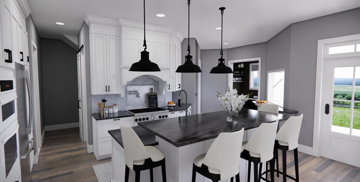 Plan 14674RK: 4-Bed New American Farmhouse Plan with Bonus Over Garage - Image #21 - Country, Craftsman, Farmhouse, Modern Farmhouse, New American, Traditional