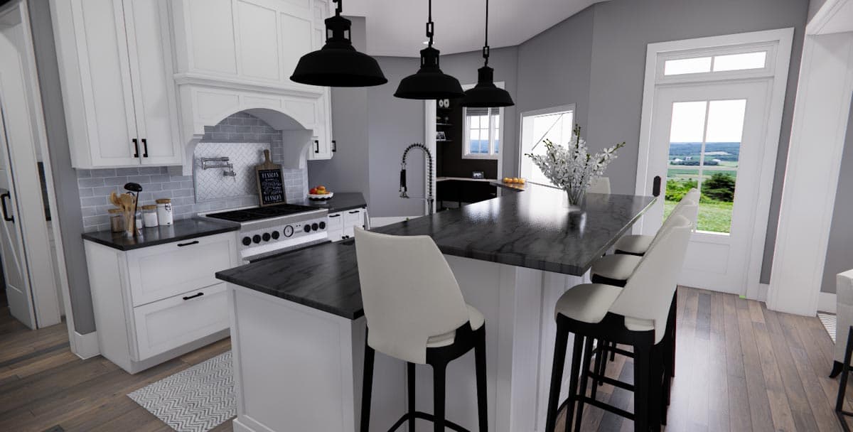 Plan 14674RK: 4-Bed New American Farmhouse Plan with Bonus Over Garage - Image #24 - Country, Craftsman, Farmhouse, Modern Farmhouse, New American, Traditional