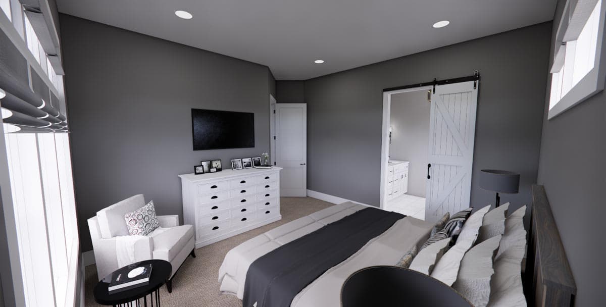 Plan 14674RK: 4-Bed New American Farmhouse Plan with Bonus Over Garage - Image #32 - Country, Craftsman, Farmhouse, Modern Farmhouse, New American, Traditional