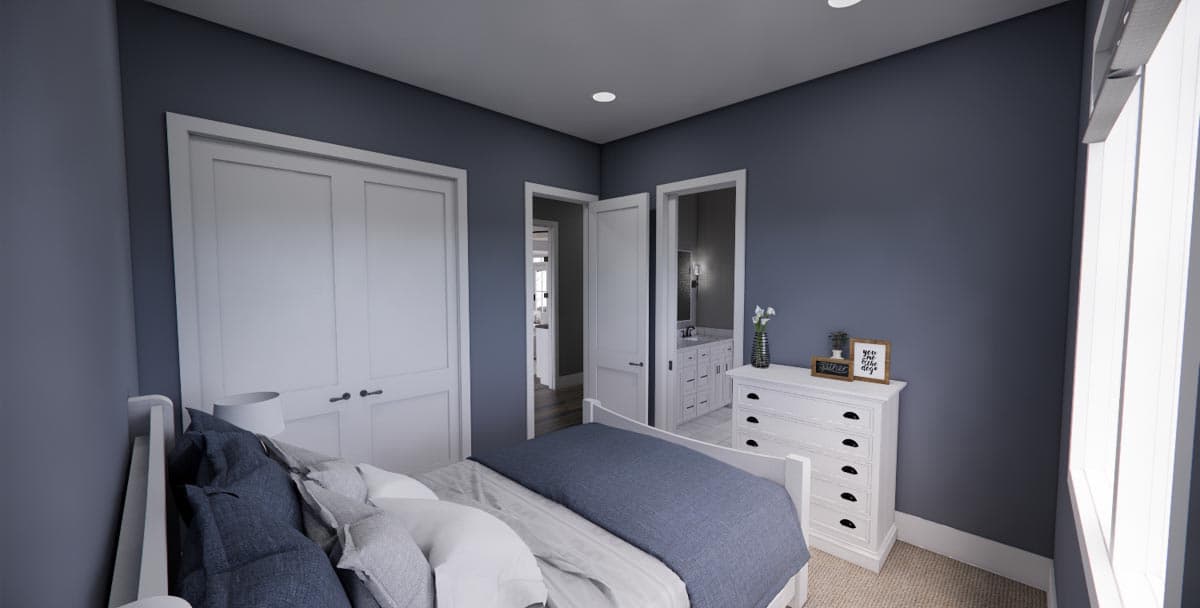 Plan 14674RK: 4-Bed New American Farmhouse Plan with Bonus Over Garage - Image #39 - Country, Craftsman, Farmhouse, Modern Farmhouse, New American, Traditional