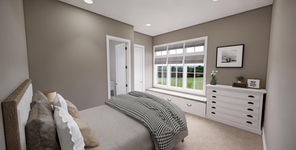 Plan 14674RK: 4-Bed New American Farmhouse Plan with Bonus Over Garage - Image #43 - Country, Craftsman, Farmhouse, Modern Farmhouse, New American, Traditional