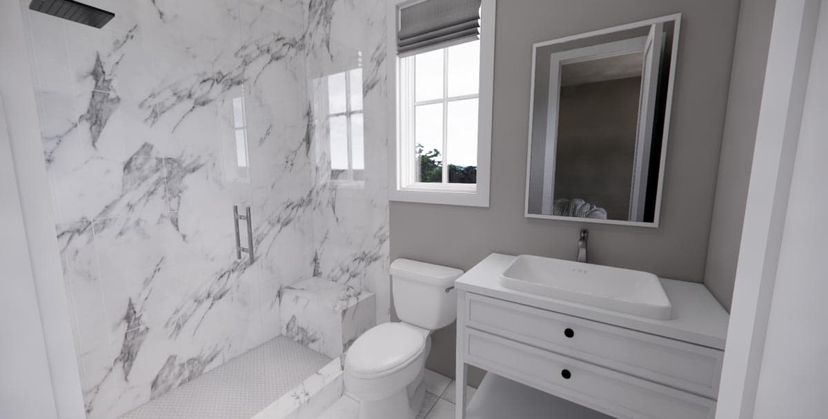 Plan 14674RK: 4-Bed New American Farmhouse Plan with Bonus Over Garage - Image #45 - Country, Craftsman, Farmhouse, Modern Farmhouse, New American, Traditional