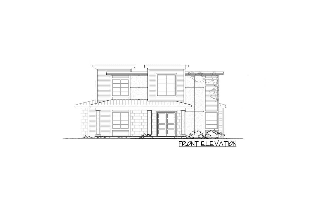 Plan 785002KPH: Contemporary 4-Bed Northwest Home Plan with Bonus Room and Wrap-Around Porch - Image #13 - Contemporary, Modern, Northwest