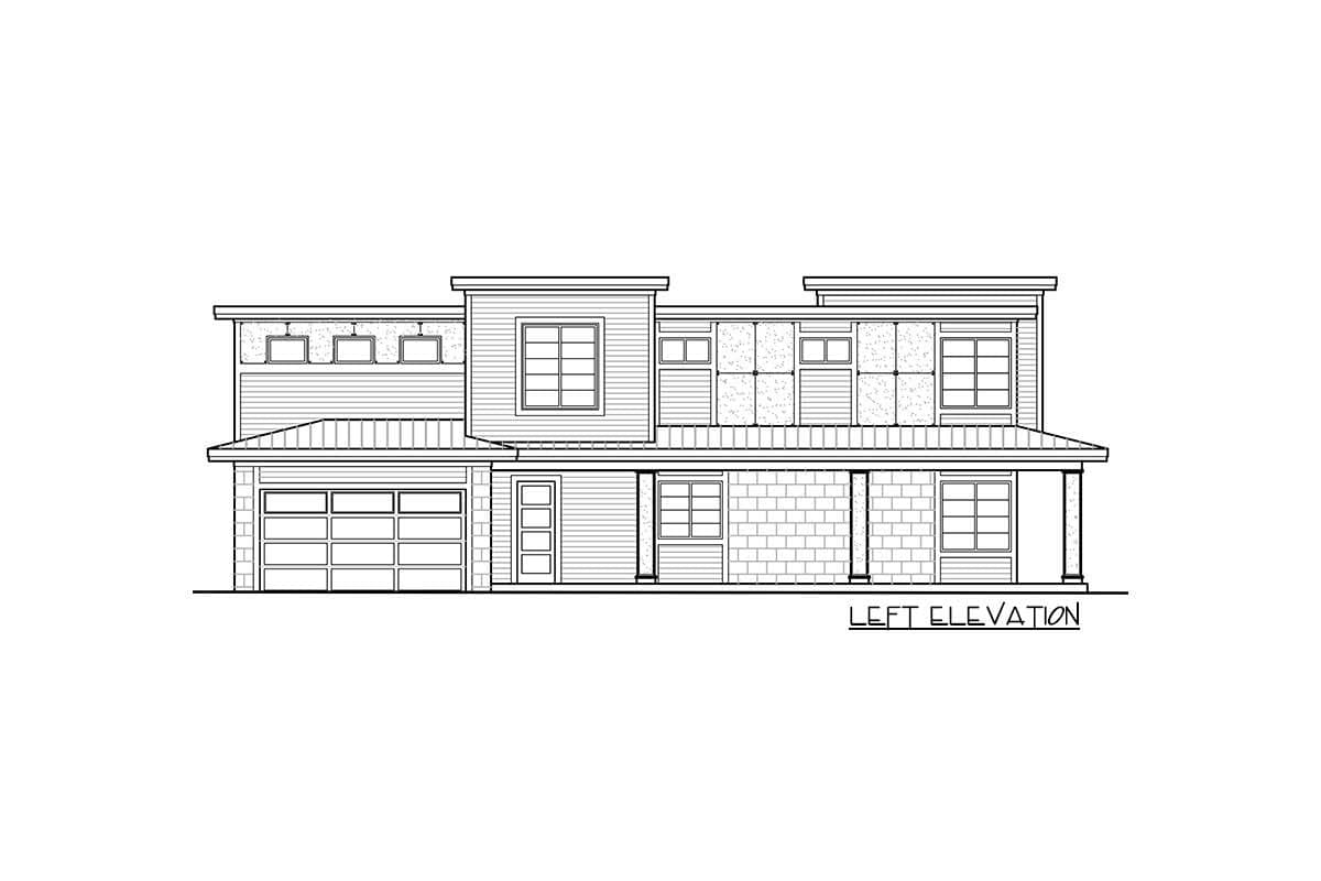 Plan 785002KPH: Contemporary 4-Bed Northwest Home Plan with Bonus Room and Wrap-Around Porch - Image #14 - Contemporary, Modern, Northwest
