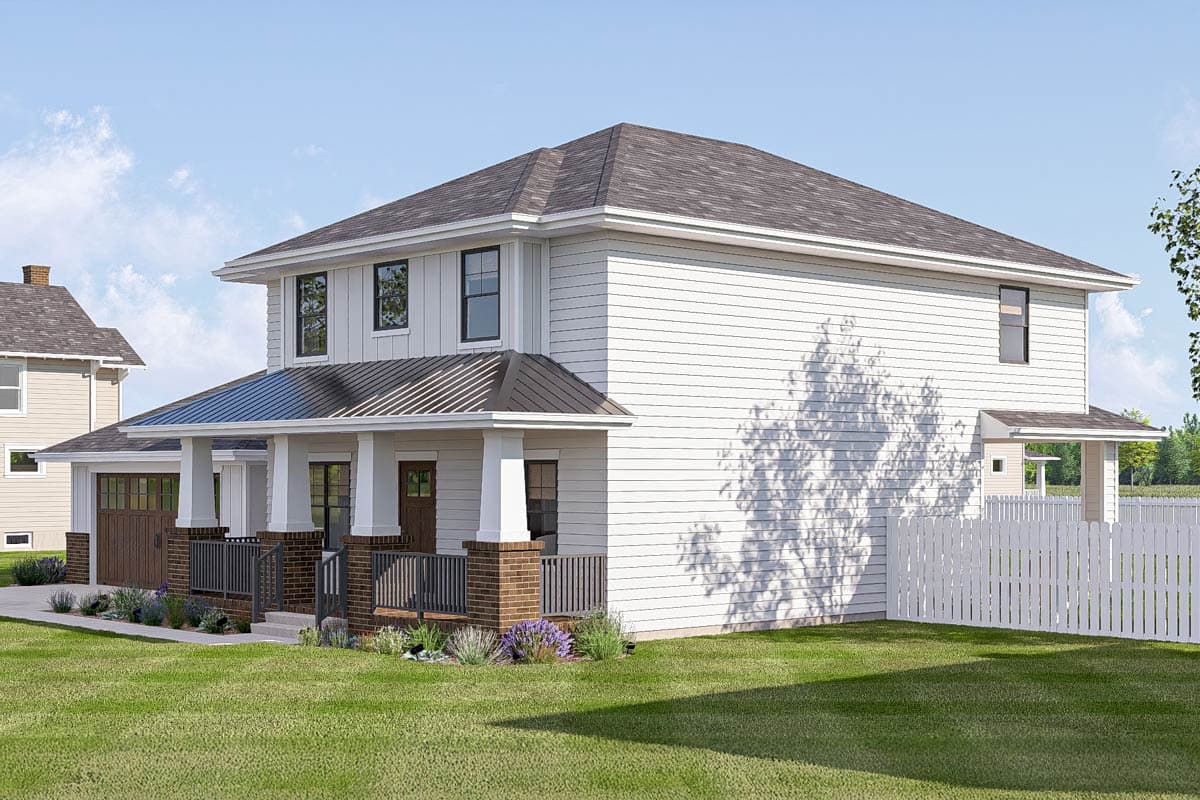 Plan 62743DJ: Modern Northwest-Style House Plan with Covered Front Porch - Image #6 - New American, Northwest