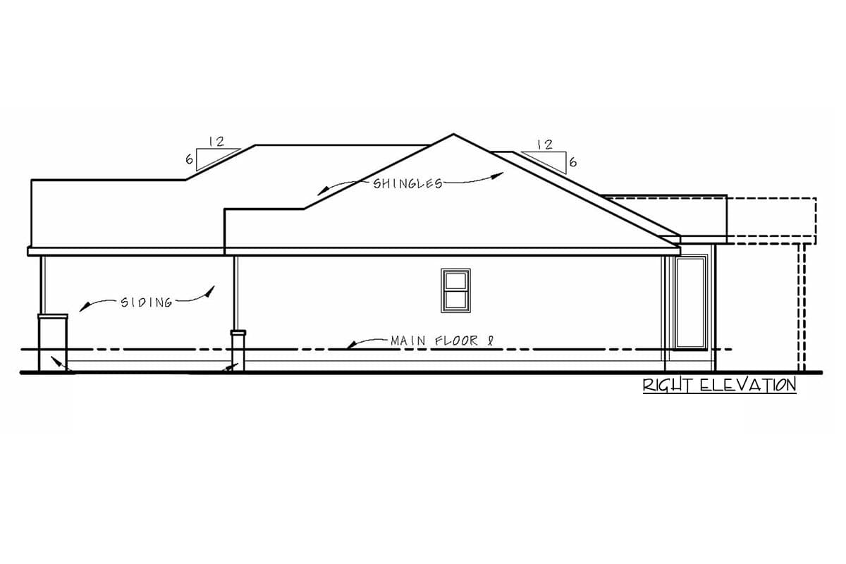 Plan 42562DB: 3-Bed One-Story House Plan with Optional Versions - 1676 Sq Ft - Image #4 - European, Mediterranean, Ranch