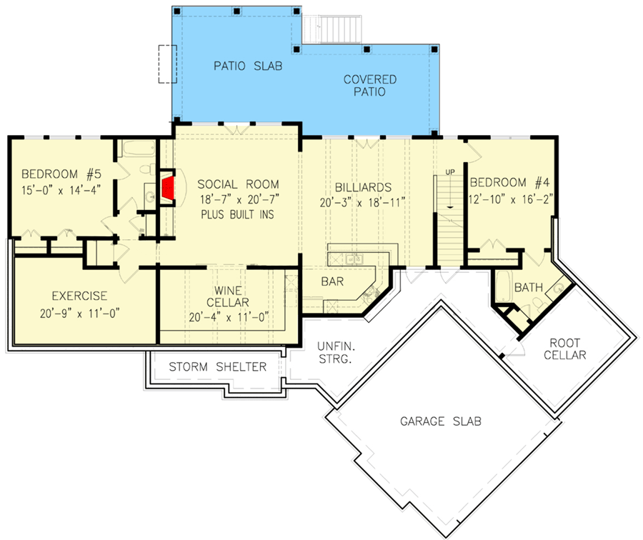 Plan 25656GE: Gorgeous 3-Bed French Country House Plan with Bonus Room and Screen Porch - 2806 Sq Ft - Floor Plan - Basement - Craftsman, French Country, Rustic, Southern