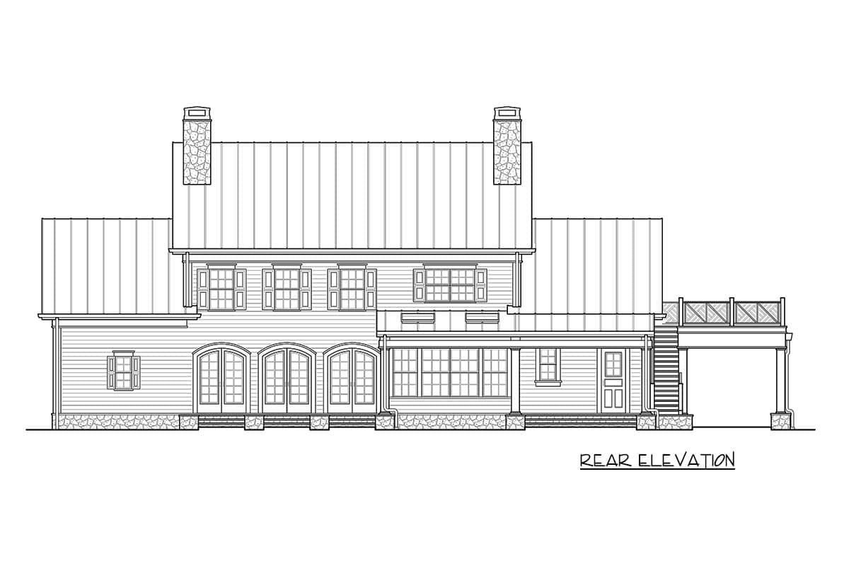 Plan 23779JD: Beautiful 3-Bed Colonial Farmhouse Plan with Sunroom - Image #5 - Colonial, Country, Traditional