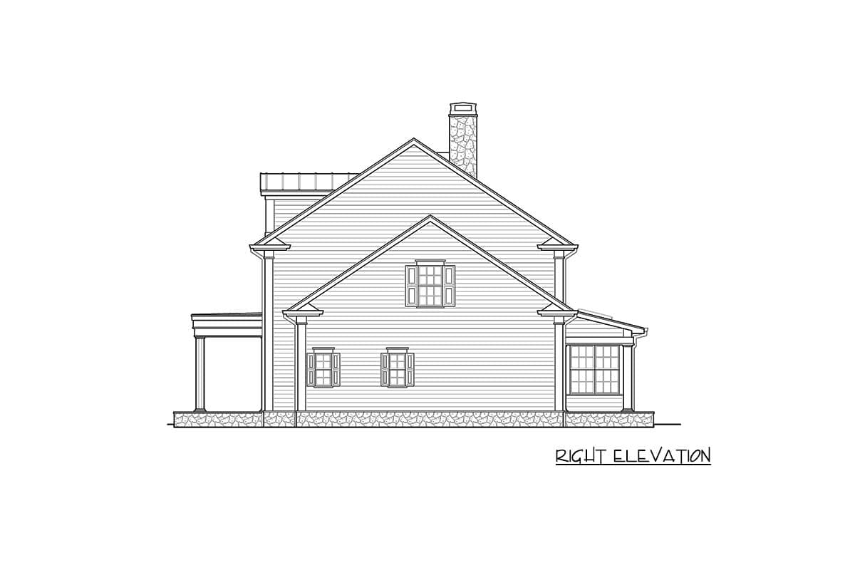 Plan 23779JD: Beautiful 3-Bed Colonial Farmhouse Plan with Sunroom - Image #6 - Colonial, Country, Traditional