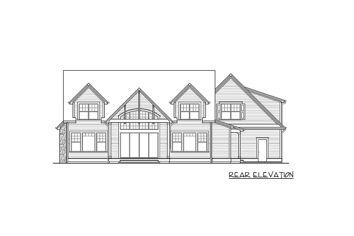 Plan 23770JD: Striking 3-Bed Farmhouse Plan with Angled 3-Car Garage and Bonus Room - Image #4 - Cottage, Country, Farmhouse, New American