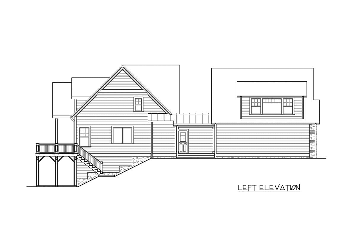 Plan 23771JD: Striking 4-Bed Farmhouse Plan with Walk-Out Basement - Image #4 - Cottage, Country, Farmhouse, New American