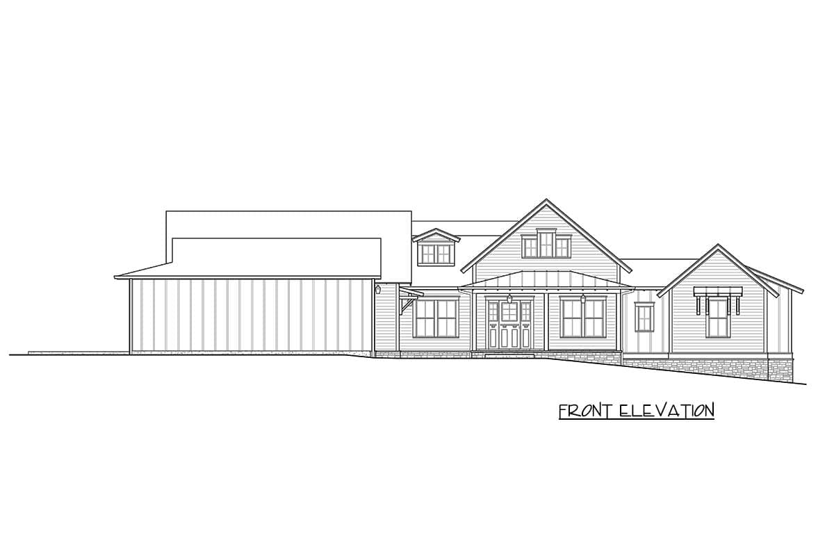 Plan 23783JD: Luxurious 4-Bed Farmhouse with Walk-Out Basement and 5-Car Garage - Image #5 - Country, Farmhouse, New American, Northwest, Traditional
