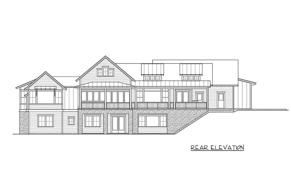 Plan 23783JD: Luxurious 4-Bed Farmhouse with Walk-Out Basement and 5-Car Garage - Image #7 - Country, Farmhouse, New American, Northwest, Traditional
