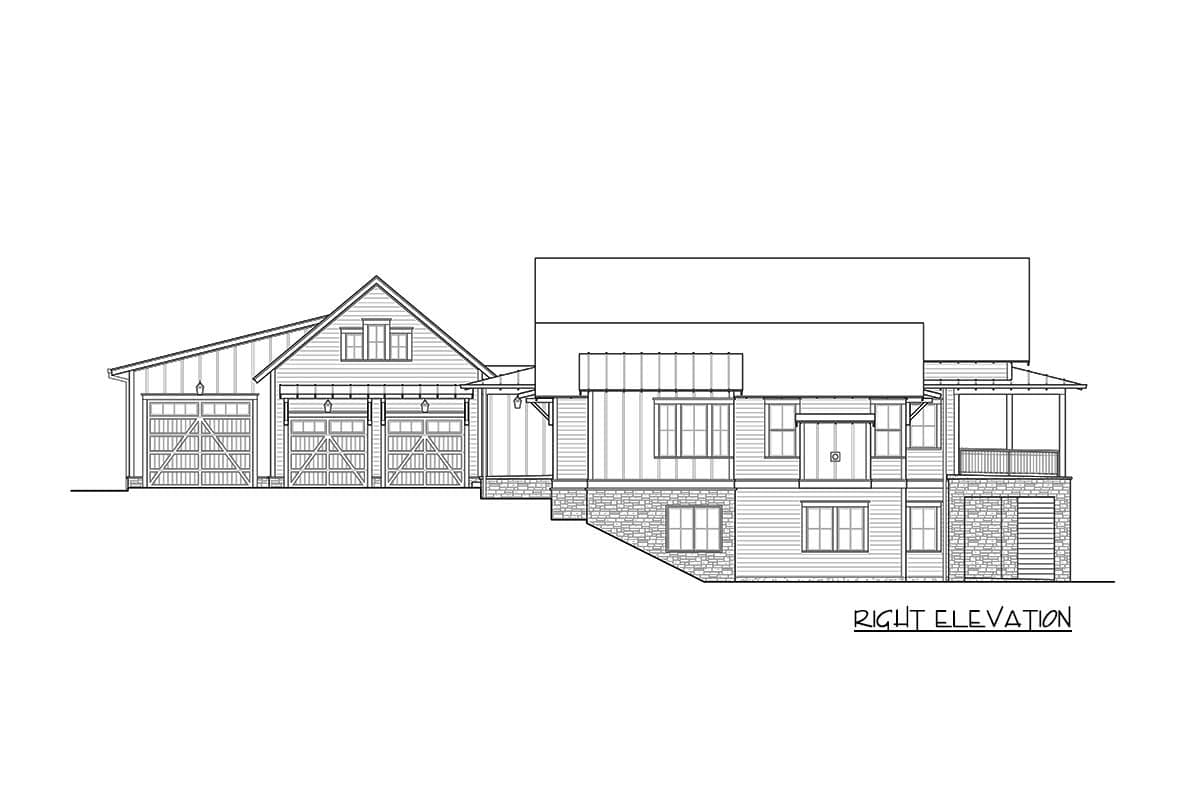 Plan 23783JD: Luxurious 4-Bed Farmhouse with Walk-Out Basement and 5-Car Garage - Image #8 - Country, Farmhouse, New American, Northwest, Traditional