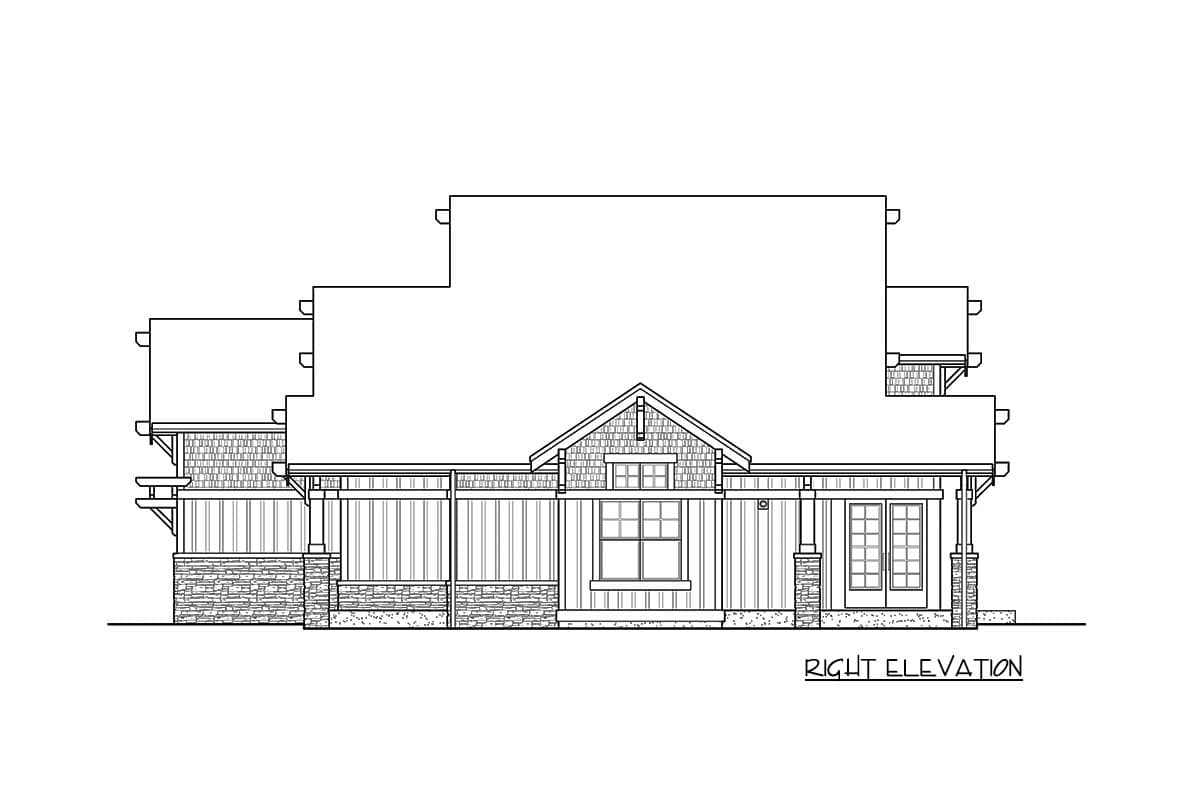 Plan 23769JD: Rustic 4-Bed Mountain Craftsman Home Plan with Den and Bonus Room - Image #6 - Craftsman, Mountain, Northwest