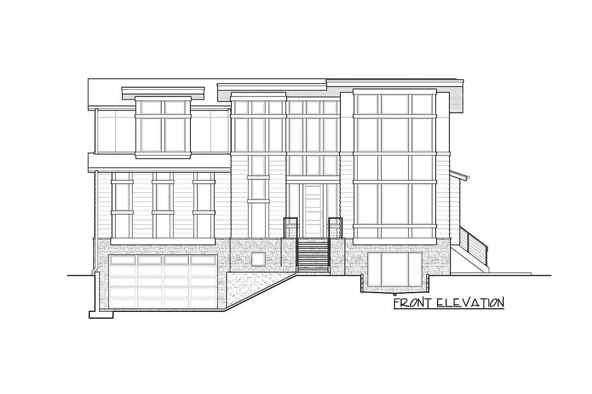 Plan 23772JD: 4-Bed Contemporary Home Plan with Media Room - Image #12 - Contemporary, Modern, Northwest, Prairie