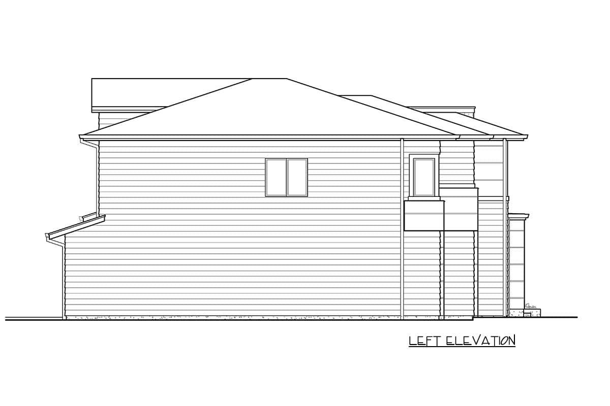 Plan 23777JD: 5-Bed Modern House Plan with Bonus Room and Second-Level Master - Image #6 - Contemporary, Modern, Northwest