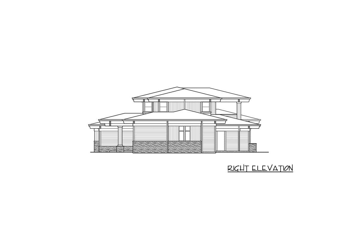 Plan 23780JD: 4-Bed Contemporary Home Plan with Multiple Covered Porches and Outdoor Kitchen - Image #45 - Coastal, Contemporary, Mid Century Modern, Modern, Northwest, Prairie