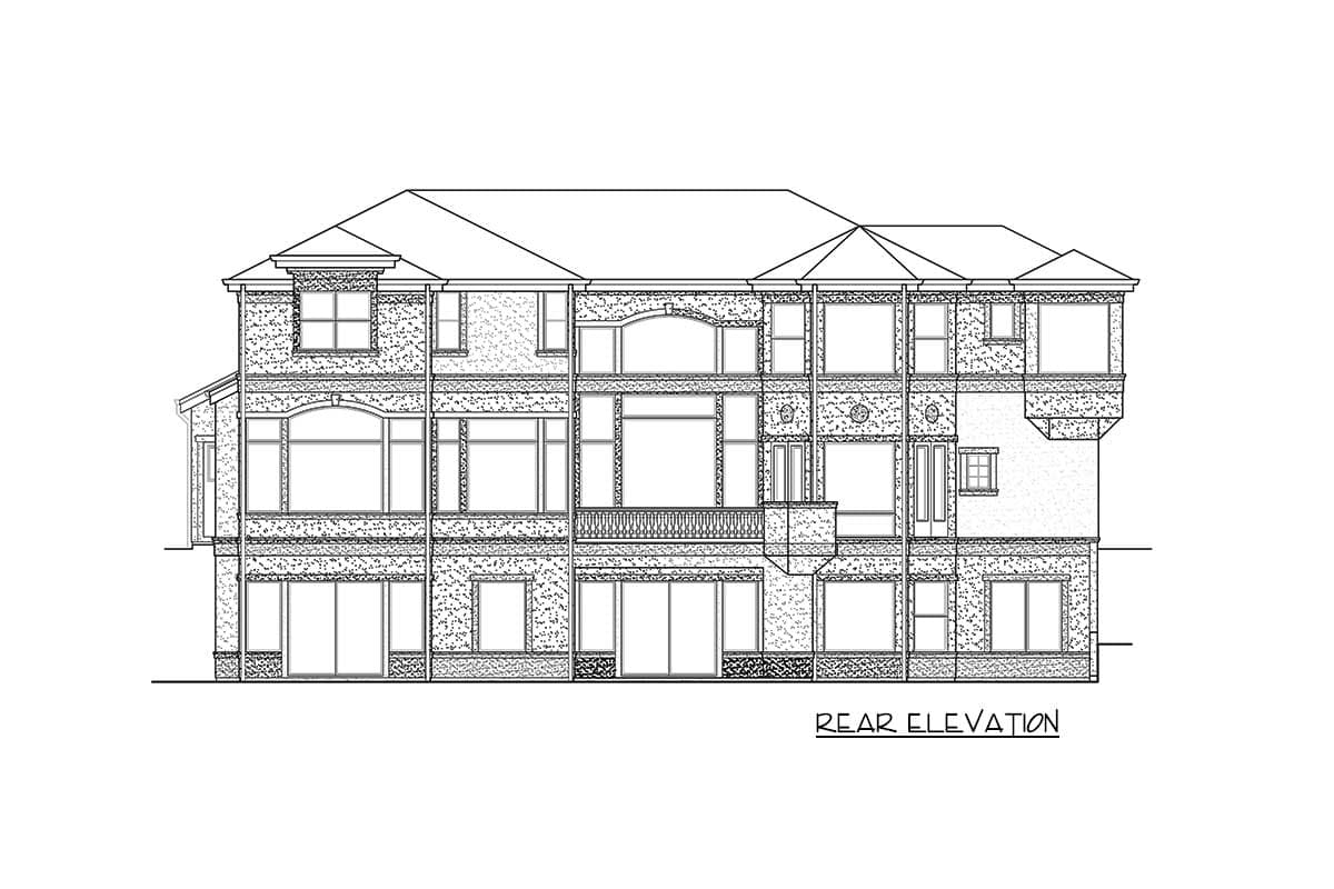 Plan 23781JD: Striking 5-Bed Luxury House Plan with Spa and Media Room - Image #5 - European, French Country, Traditional